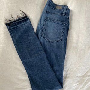 PAIGE Dark Denim Skinny Jeans